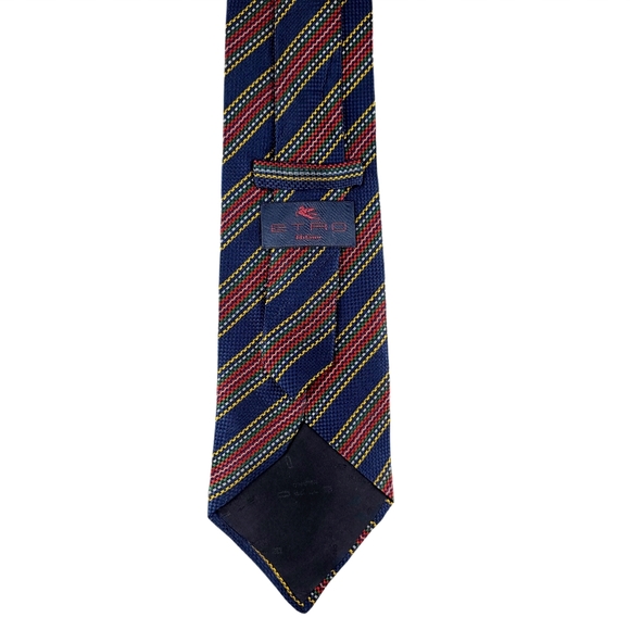 Etro Stripe Silk Tie - Picture 2 of 3